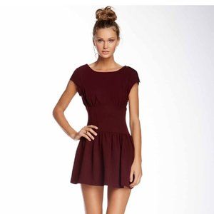 BCBGeneration Drop Waist Dress w/ Zipper Detail